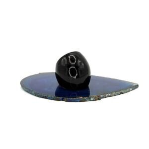1970's Handblown Black Glass Ring